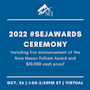 Webinar graphic for 2022 #SEJAwards Ceremony 