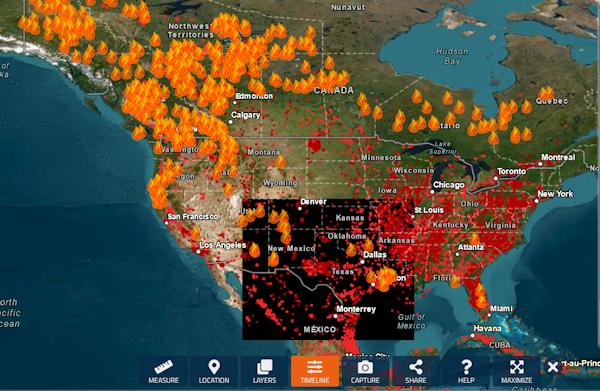 Nasa Fire Map