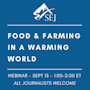 Webinar graphic for Food and Farming in a Warming World