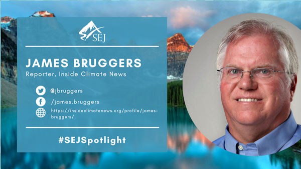 #SEJSpotlight graphic for James Bruggers