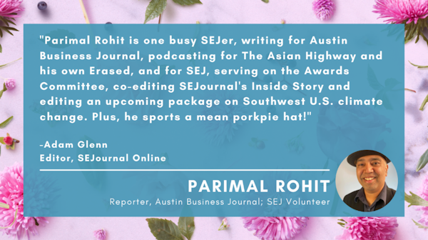 #SEJSpotlight graphic for Parimal Rohit