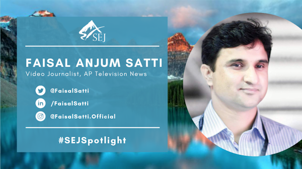 #SEJSpotlight graphic for Faisal Anjum Satti