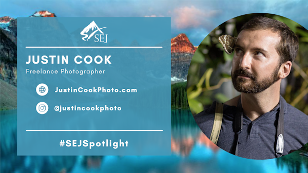 #SEJSpotlight graphic for Justin Cook