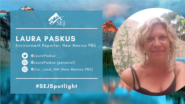 #SEJSpotlight graphic for Laura Paskus