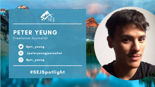 #SEJSpotlight graphic for Peter Yeung