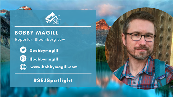 #SEJSpotlight graphic for Bobby Magill