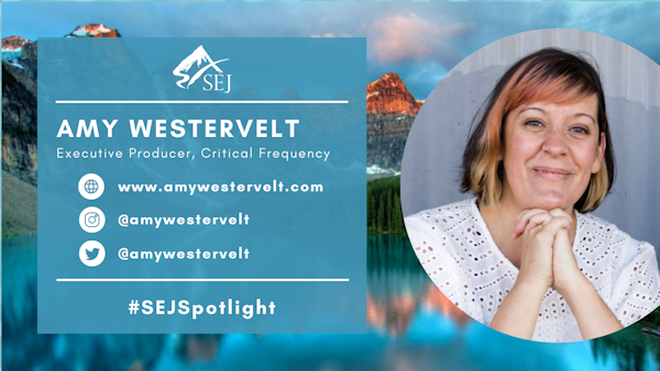 #SEJSpotlight graphic for Amy Westervelt