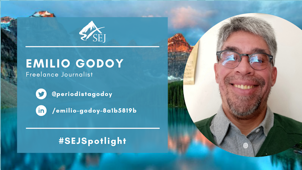 #SEJSpotlight graphic for Emilio Godoy